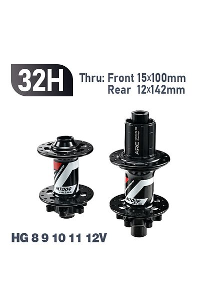 Choice 32H TA Black HG ARC 6 Pawls Hub MT009 MTB Hub Front 9x100 Rear 10x135mm 6 Bolt Disc Brake Bike Bicyc