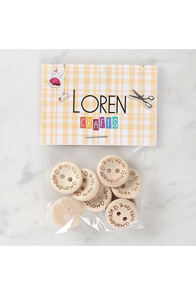 Store Loren Crafts Handmade 8'Li Button - 1614