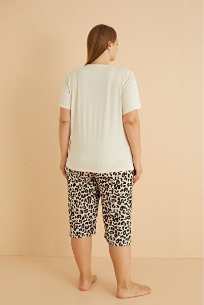 Eyfuze Women's Plus Size Curve Milan Fabric Outpost 1St Quality Bamboo Pajama Set