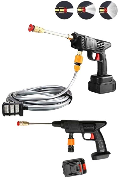 Clevora Akülü Oto Araç Yıkama Yüksek Basınçlı Araba Yıkama Makinesi Şarjlı