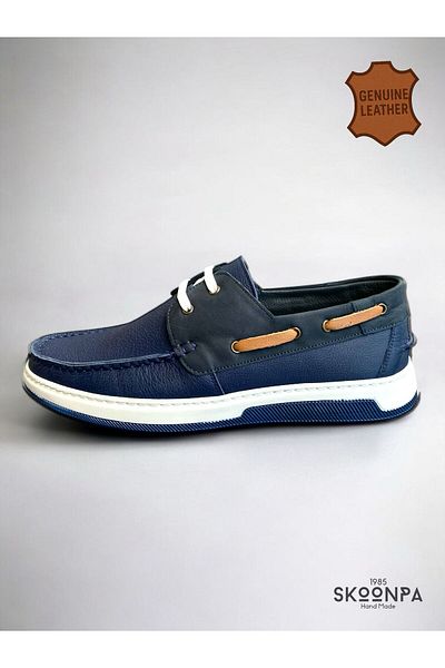 Trextone Genuine Leather Men's Casual Loafer Shoes - Handmade Skoonpa 1985