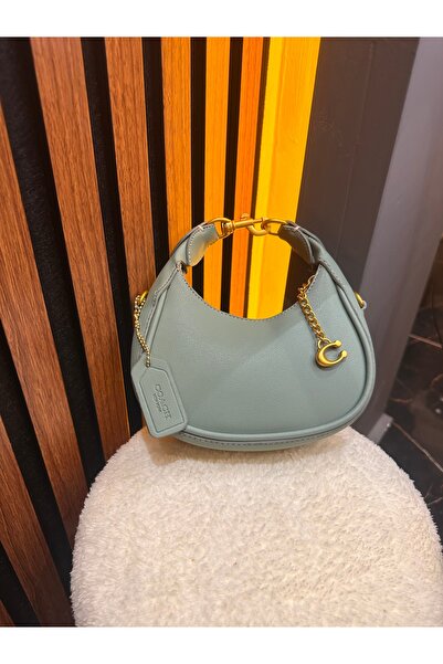 ÇANTA Alme oval gold mini el omuz çantası