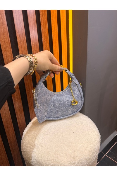 ÇANTA Alme oval gold mini el omuz çantası