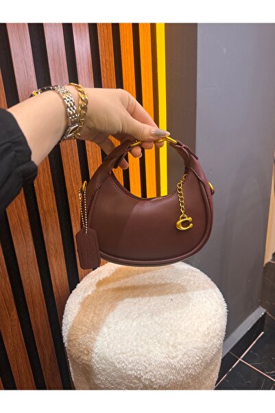 ÇANTA Alme oval gold mini el omuz çantası