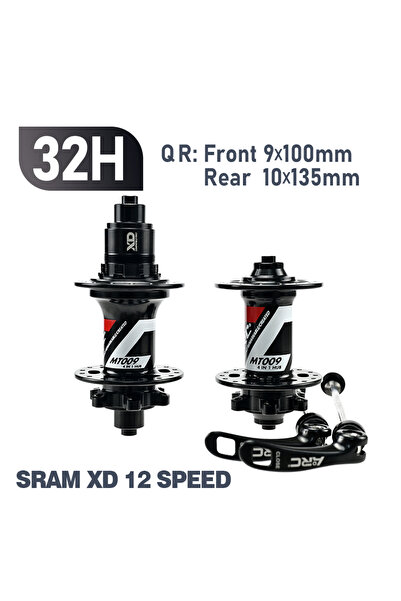 Choice محور دراجة جبلية 32H QR أسود XD ARC 6 مخالب MT009 أمامي 9x100 خلفي 10x...