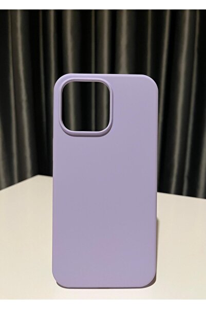 Iphone 15 pro max lila silikon kılıf