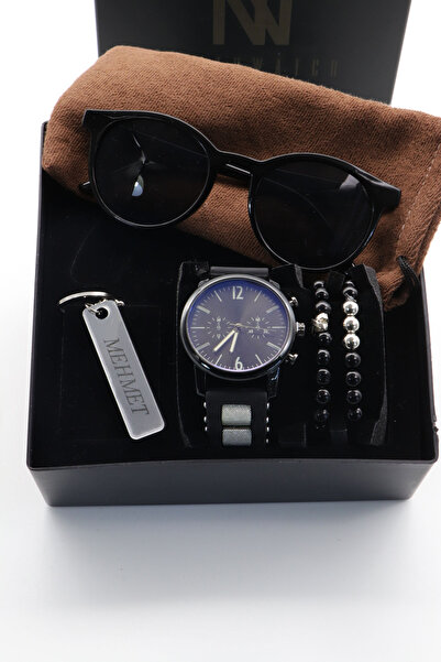 Northwatch Erkek Kol Saati Gözlük Isimli Anahtarlık Ve Bileklik Set