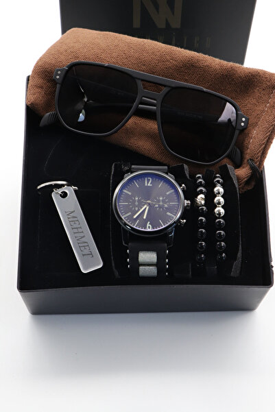 Northwatch Erkek Kol Saati Gözlük Isimli Anahtarlık Ve Bileklik Set