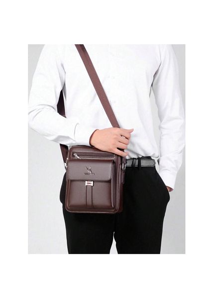Weixier Leather handbag and shoulder bag with 4 large pockets,internal division, long strap&carrying handle