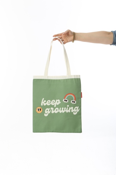 Baghashtag Keep Growing Printed Cloth Bag