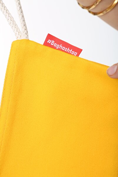 Baghashtag Sarı Clutch Bez Çanta
