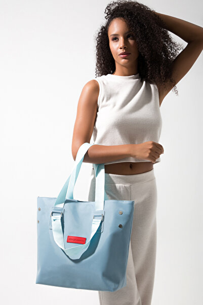 Baghashtag Ανοιχτό μπλε αδιάβροχη τσάντα με φερμουάρ