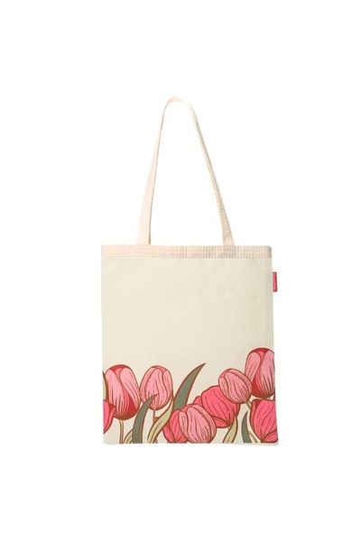 Baghashtag Υφασμάτινη τσάντα με στάμπα Pink Roses