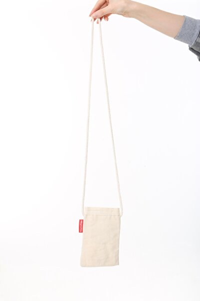 Baghashtag Black Pattern Hand Embroidered Canvas Phone Bag