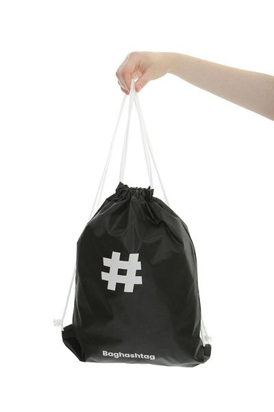 Baghashtag حقيبة ظهر باللونين الأسود والأبيض