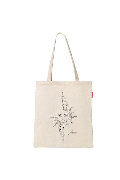 Baghashtag Cloth Bag Sun And Moon Printed