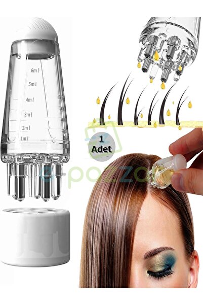 epazzar 1 Adet Şeffaf 6 Ml Serum Ve Yağlar İçin Çelik Bilye Başlıklı Masajlı ...