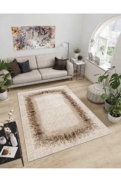 Dijidekor Shine M(54) Mink Fringeless Non-Slip Based Digital Printed Decorati...