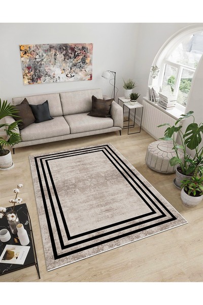 Dijidekor Shine M(26) Mink Fringeless Anti-Slip Digital cu imprimeu Covor dec...