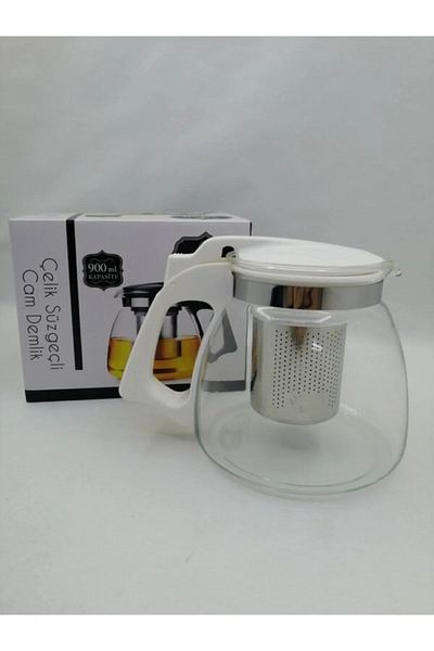 Skygo Glass Teapot with Steel Strainer 900 Ml. Royaleks-8882