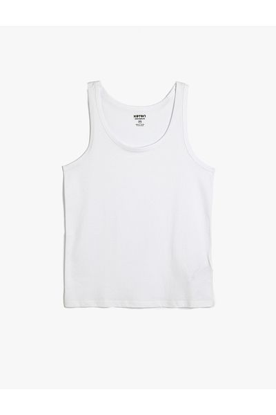 Koton New Season Cotton Sleeveless U-Neck Undershirt