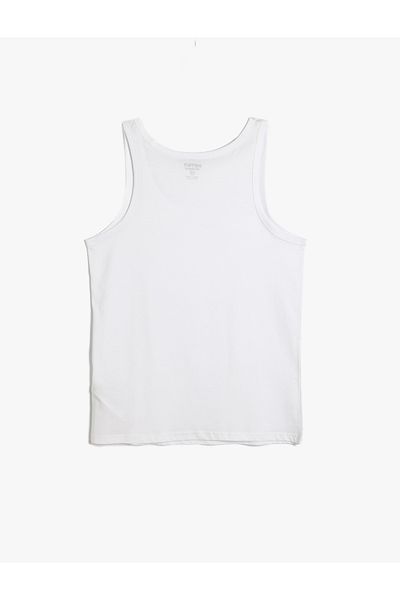Koton New Season Cotton Sleeveless U-Neck Undershirt