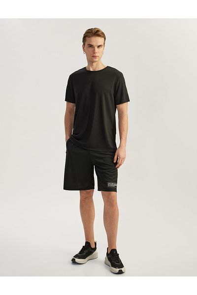 Koton New Season Crew Neck Back Printed Short Sleeve Sports T-Shirt