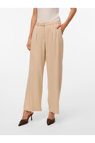 Vero Moda Hose mit weitem Beinschnitt VMMINDY Mittlere Taille Hose