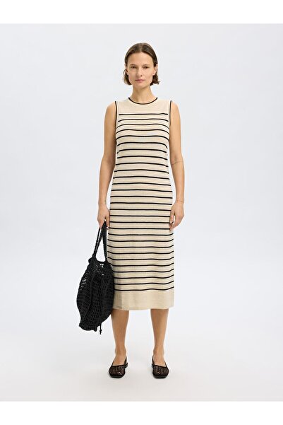 Selected Femme Maxikleid Leinenmix