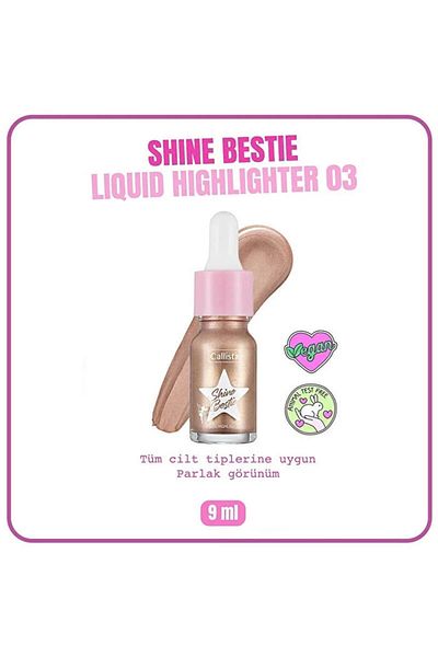 Callista Shine Bestie Highlighter Liquid Illuminator 03 Twinkle Pixie