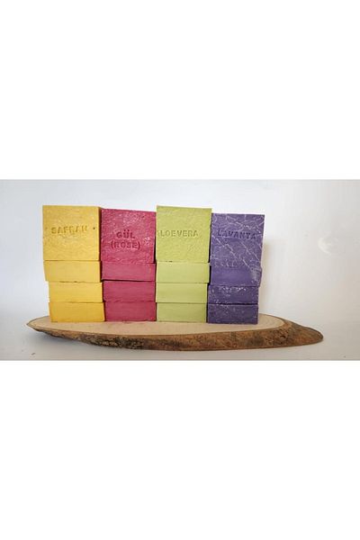Miracle Omni Natural Production Soap Set of 16 - Saffron, Rose, Lavender, Aleovera