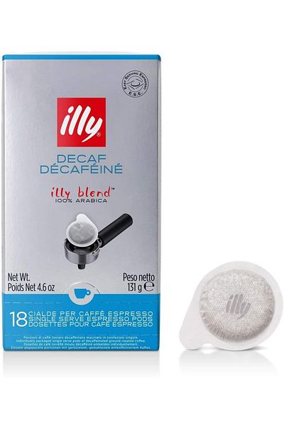 illy Decaf E.S.E Pods 100% Arabica, 18 Pods