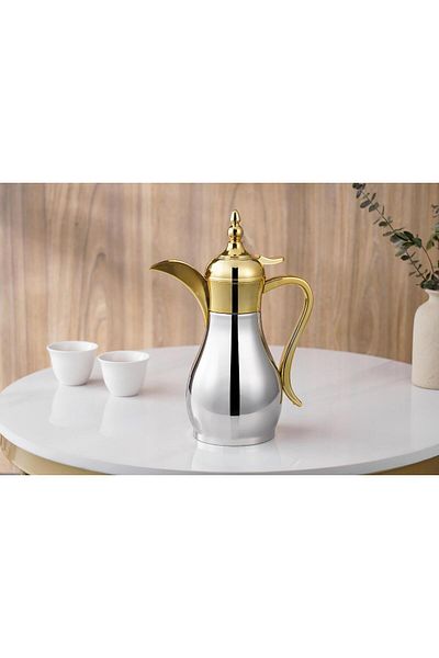 aljahwari 1000 ml Arabic coffee pot, two colors