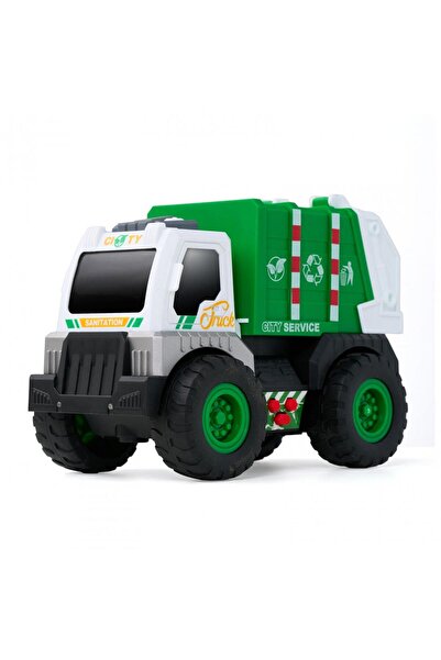 MomKi Sanitation Truck With Lights, Sounds And Moving Details,