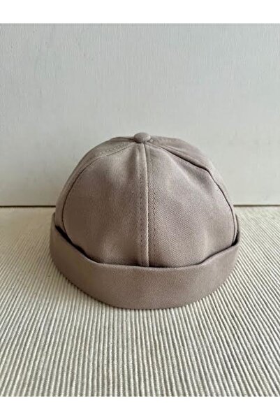 CosmoOutlet Ανδρικό καπέλο Hip Hop Docker Beige με ρυθμιζόμενο πίσω μέρος από βαμβακερό ύφασμα