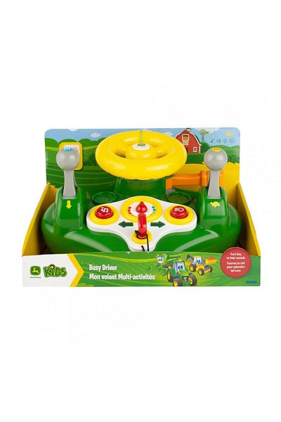 Tomy Toy Steering Wheel With Lights And Sounds, John Deere