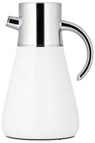 ALSAIF Coffee And Tea Vaccum Flask In Chrome / Leak-proof And Keeps Drinks Hot 1 Liter
