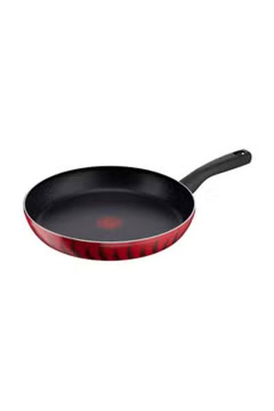 TEFAL Frying Pan | G6 Tempo Flame 28 Cm Frypan | Non-stick With Thermo Spot| Red | Aluminium C3040783