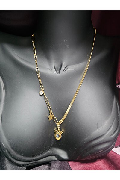 Elvinege Aksesuar Star Necklace