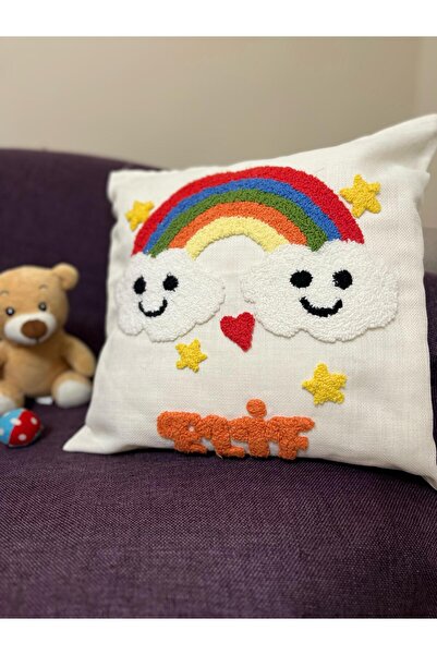Colore İsimli Punch Kırlent/bebek Kırlenti/yastık Kılıfı 40x40 El Işi