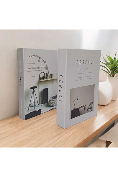 NariHome Decorative Book Box Set of 2