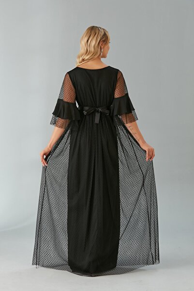 LİYACA Strong I'M Fine Star Body Back Dress Impression