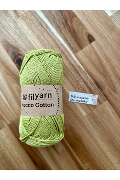 Filyarn Rocco Cotton Koton Pamuk 100 Gr Punch Amigurumi El Örgü İpliği-Fıstık...