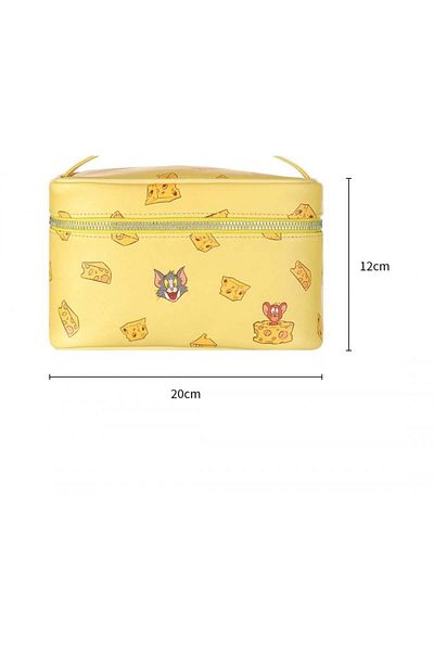 Miniso Tom and Jerry Makeup Bag - Yellow