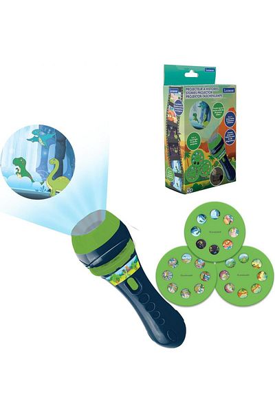 LEXIBOOK Flashlight With Projector, Dinosaur,
