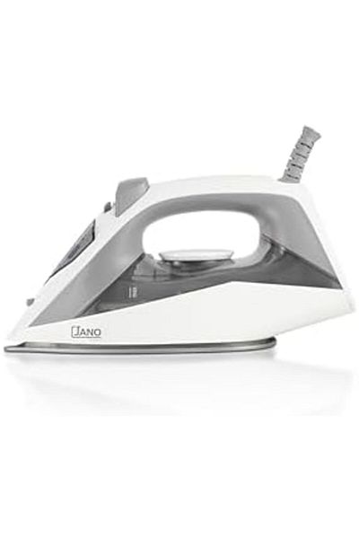 JANO 1600W Steam Iron with Non-Stick Teflon Soleplate, Self-Cleaning, Adjustable Temperature, Suitable fo