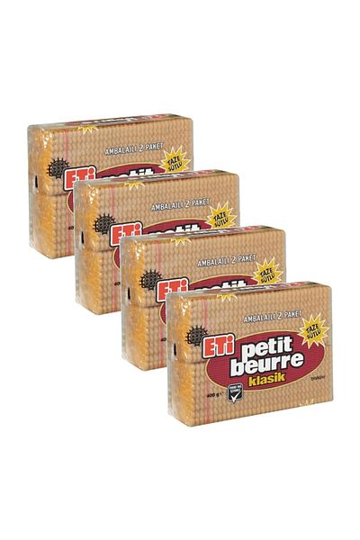 Eti Petit Beurre Biscuit 400 Gr X 4 Pieces