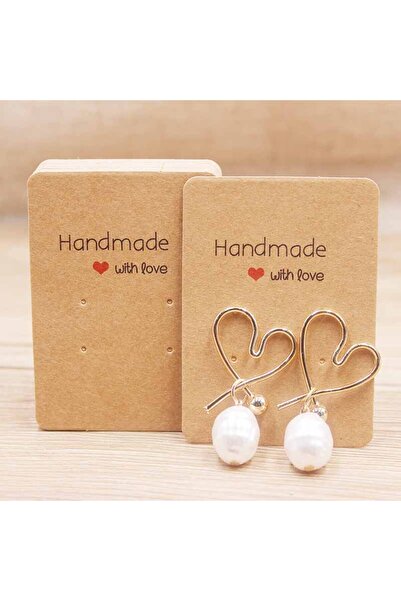 Choice 50 بطاقة ورقية من كرافت 5x7 سم، 50 قطعة من أقراط الأذن المصنوعة يدويًا...