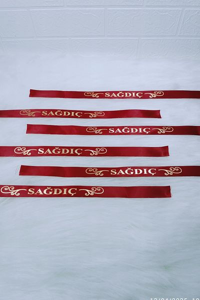 AZREN STORE Burgundy Groomsmen Ribbon, Arm Ribbon, Wedding Sleeve, 1 Piece