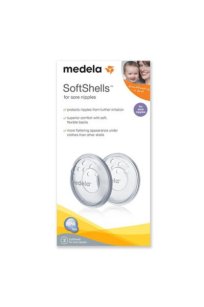 Medela SoftShells Breast Shells Nipples for Pumping or Breastfeeding, Discreet Breast Shells,